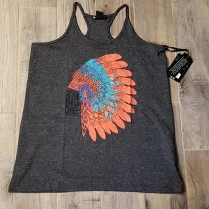 NWT Cowgirl Tuff Indian Headdress Tank